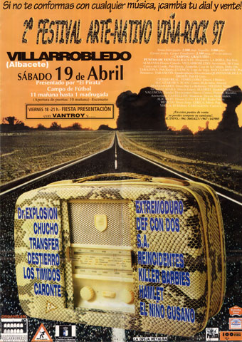 Cartel oficial Vi&ntilde;a Rock 1997