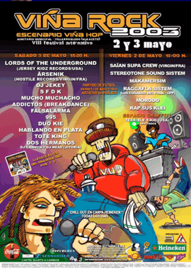 Escenario Hip Hop Vi&ntilde;a Rock 2003
