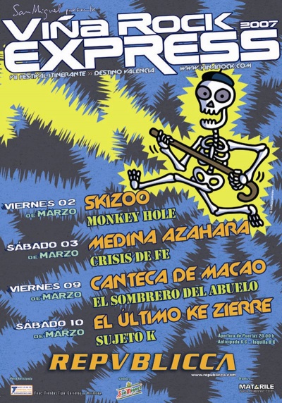 Vi&ntilde;a Rock Express 2007 destino Valencia